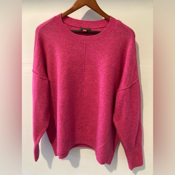 Vince Camuto Fuchsia Crew Neck Sweater - Picture 1 of 4